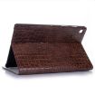 Samsung Galaxy Tab A7 T500 Crocodile Leather Case - Brown - 5