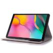 Samsung Galaxy Tab A7 T500 Leather Case, Light Brown, Cross Texture - 5
