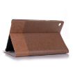 Samsung Galaxy Tab A7 T500 Leather Case, Light Brown, Cross Texture - 6