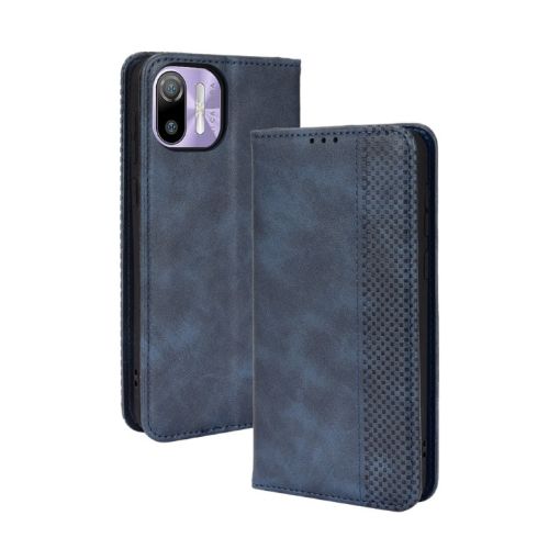 Ulefone Note 6/6P Blue Leather Case with Magnetic Buckle Retro Texture - 1