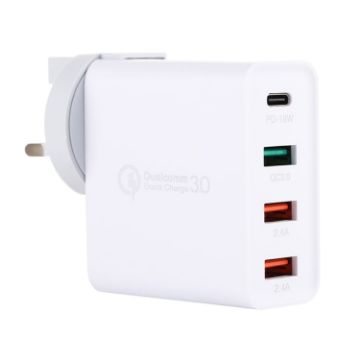 A3 PD 18W USB-C + QC3.0 USB Dual Interface Travel Charger - 1