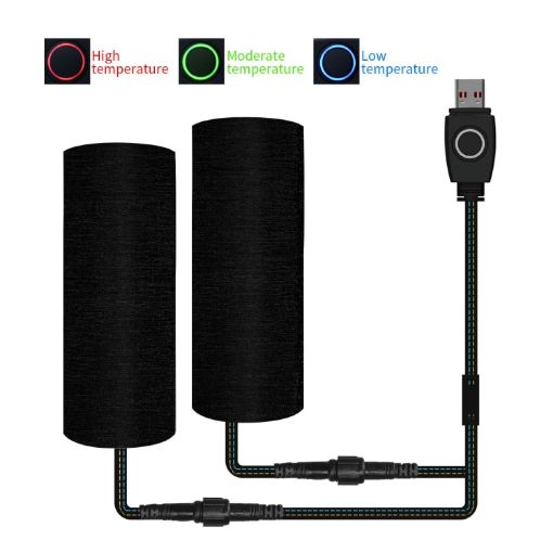 ZH-974D1 Heated Motorcycle Grip - 3-Level Temp Control, Hook & Loop Fastener - 1