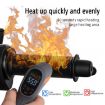 ZH-974D1 Heated Motorcycle Grip - 3-Level Temp Control, Hook & Loop Fastener - 3
