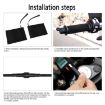 ZH-974D1 Heated Motorcycle Grip - 3-Level Temp Control, Hook & Loop Fastener - 5