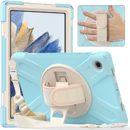 Samsung Galaxy Tab A8 10.5 2021 Case, Silicone + PC, Ice Blue - 1