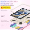 Samsung Galaxy Tab A8 10.5 2021 Case, Silicone + PC, Colorful Pink - 4