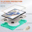 Samsung Galaxy Tab A8 10.5 2021 Case, Silicone + PC, Mint Green - 5