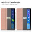 TCL Tab 10s Rose Gold Leather Tablet Case - Three-Fold Holder Cover - 4