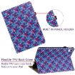 Samsung Galaxy Tab A7 10.4 2020 Blue Color Weave Leather Case - 6