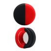 AirTag Pet Collar Case, Anti-scratch Shockproof Silicone, 34x34x16.7mm, Black Red - 1