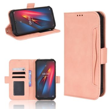 Ulefone Armor 8 Pink Leather Phone Case - Calf Pattern Skin Feel - 1