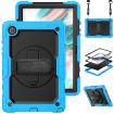 Samsung Galaxy Tab A8 10.5 2021 X200/X205 Silicone PC Case Black/Blue - 1