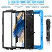 Samsung Galaxy Tab A8 10.5 2021 X200/X205 Silicone PC Case Black/Blue - 4