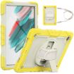 Samsung Galaxy Tab A8 10.5 2021 X200/X205 Silicone PC Case Beige/Yellow - 1