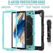 Samsung Galaxy Tab A8 10.5 2021 X200/X205 Silicone PC Case Blue/Black - 4