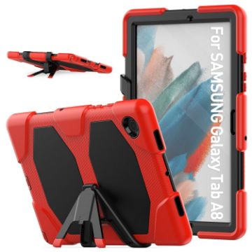 Samsung Galaxy Tab A8 10.5 2021 X200/X205 Red Silicone PC Case - 1