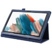 Samsung Galaxy Tab A8 10.5 2021 Dark Blue Leather Tablet Case - 7