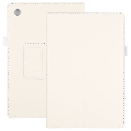 Samsung Galaxy Tab A8 10.5 2021 White Leather Tablet Case - 1