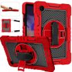 Samsung Galaxy Tab A8 10.5 2021 Red+Black 360 Rotating Case - 2