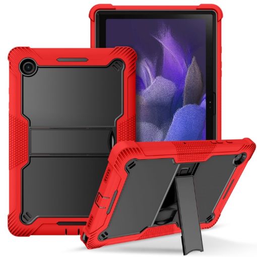 Shockproof Red/Black Case for Samsung Galaxy Tab A8 10.5 2021 with Holder - 1