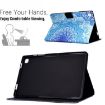 Samsung Galaxy Tab A7 10.4 2020 Green Flower TPU Leather Case - 5