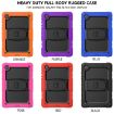 Samsung Galaxy Tab A8 10.5 2021 Shockproof Case, Black Silicone + PC, Orange - 6