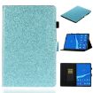 Samsung Galaxy Tab A8 10.5 2021 Glitter Leather Case - Blue - 1
