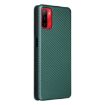 Ulefone Note 12P Green PU Flip Case - Carbon Fiber Texture Cover - 3