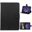 Samsung Galaxy Tab A8 10.5 2021 Butterfly Flower Leather Case Black - 1