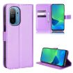 Ulefone Note 13P Purple Leather Phone Case - Diamond Texture Cover - 1