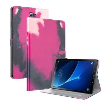 Samsung Galaxy Tab A 10.1 2016 Watercolor Flip Leather Case Berry - 1