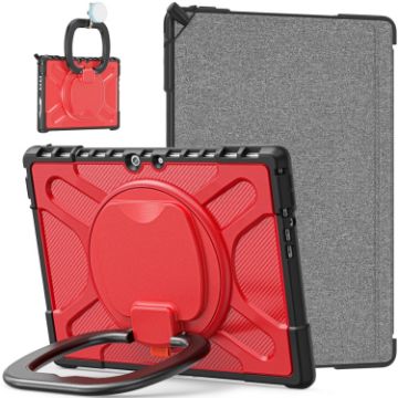 Microsoft Surface Pro 8 Tablet Case - Red TPU + PC Cover - 1