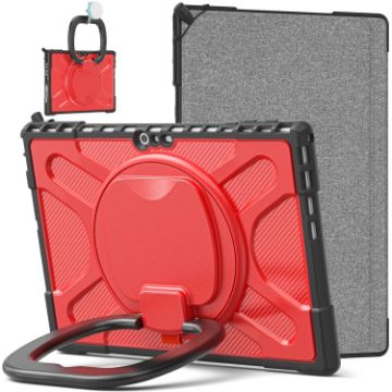 Red TPU + PC Tablet Case for Microsoft Surface Pro 4/5/6/7 - 1