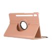 Samsung Galaxy Tab S8 Ultra Rose Gold 360 Rotation Leather Case - 5