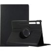 Samsung Galaxy Tab S8 Ultra 360 Rotation Leather Case (Black) - 1