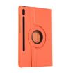 Samsung Galaxy Tab S8 Ultra 360 Rotation Litchi Leather Case Orange - 3
