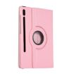 Samsung Galaxy Tab S8 Ultra Pink Litchi Leather 360 Rotation Case - 3