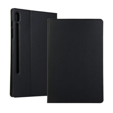 Samsung Galaxy Tab S8 Ultra Leather Case with Holder - Black - 1