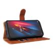 Ulefone Armor 8 Brown Leather Phone Case - Magnetic Buckle, Calf Texture - 7