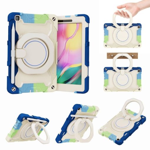 Samsung Galaxy Tab A 8.0 2019 SM-T290 Armor Case - Colorful Blue - 1