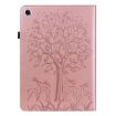 Samsung Galaxy Tab A8 10.5 2021 Tree & Deer Leather Case Pink - 3