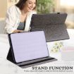 Samsung Galaxy Tab A8 10.5 2021 Tree & Deer Leather Case Grey - 5