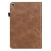 Huawei MediaPad M5 Lite 10.1 Brown Embossed Striped Leather Case - 3