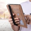 Brown Embossed Striped Leather Case for iPad 10.2/Pro 10.5 (2019) - 7