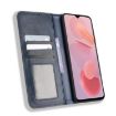 Ulefone Note 12P Blue Leather Phone Case with Magnetic Buckle Retro Texture - 4