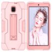 Galaxy Tab A 8.0 (2018) T387 Rose Gold Silicone + PC Case with Holder - 2