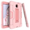 Galaxy Tab A 8.0 (2018) T387 Rose Gold Silicone + PC Case with Holder - 4