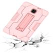 Galaxy Tab A 8.0 (2018) T387 Rose Gold Silicone + PC Case with Holder - 5