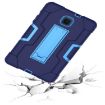 Galaxy Tab A 8.0 (2018) T387 Silicone + PC Case with Holder - Navy/Blue - 5