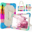 Samsung Galaxy Tab S8+ 12.4" Shockproof Case, Silicone + PC, Blue - 1
